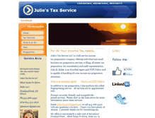 Tablet Screenshot of juliestaxservice.com
